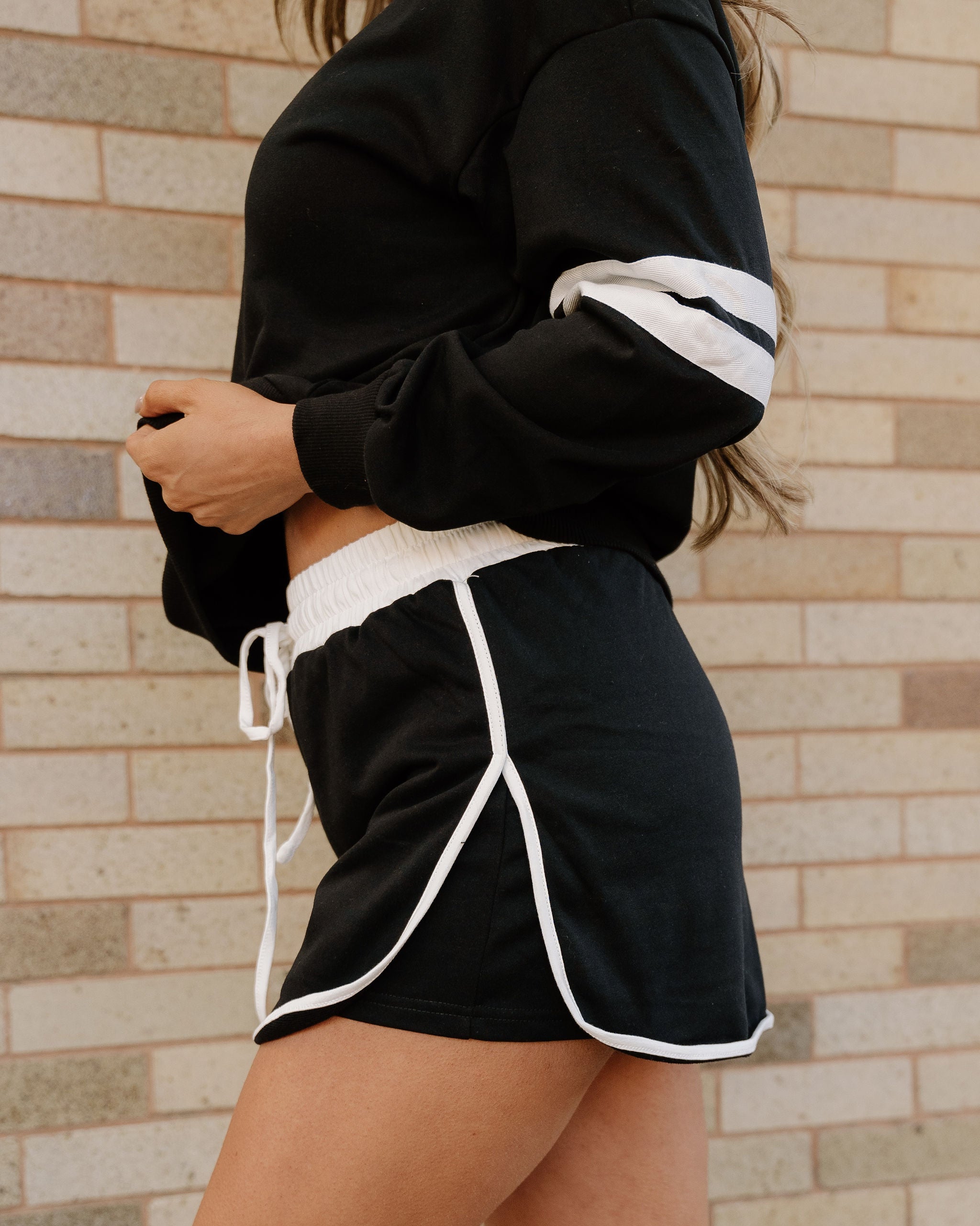 Varsity Skirt Set Black | Haven