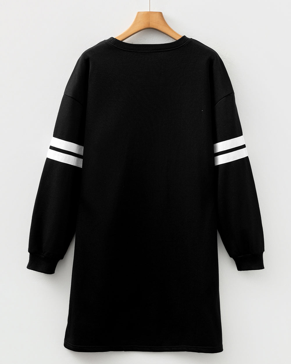 Varsity Sweater Dress Black | Haven