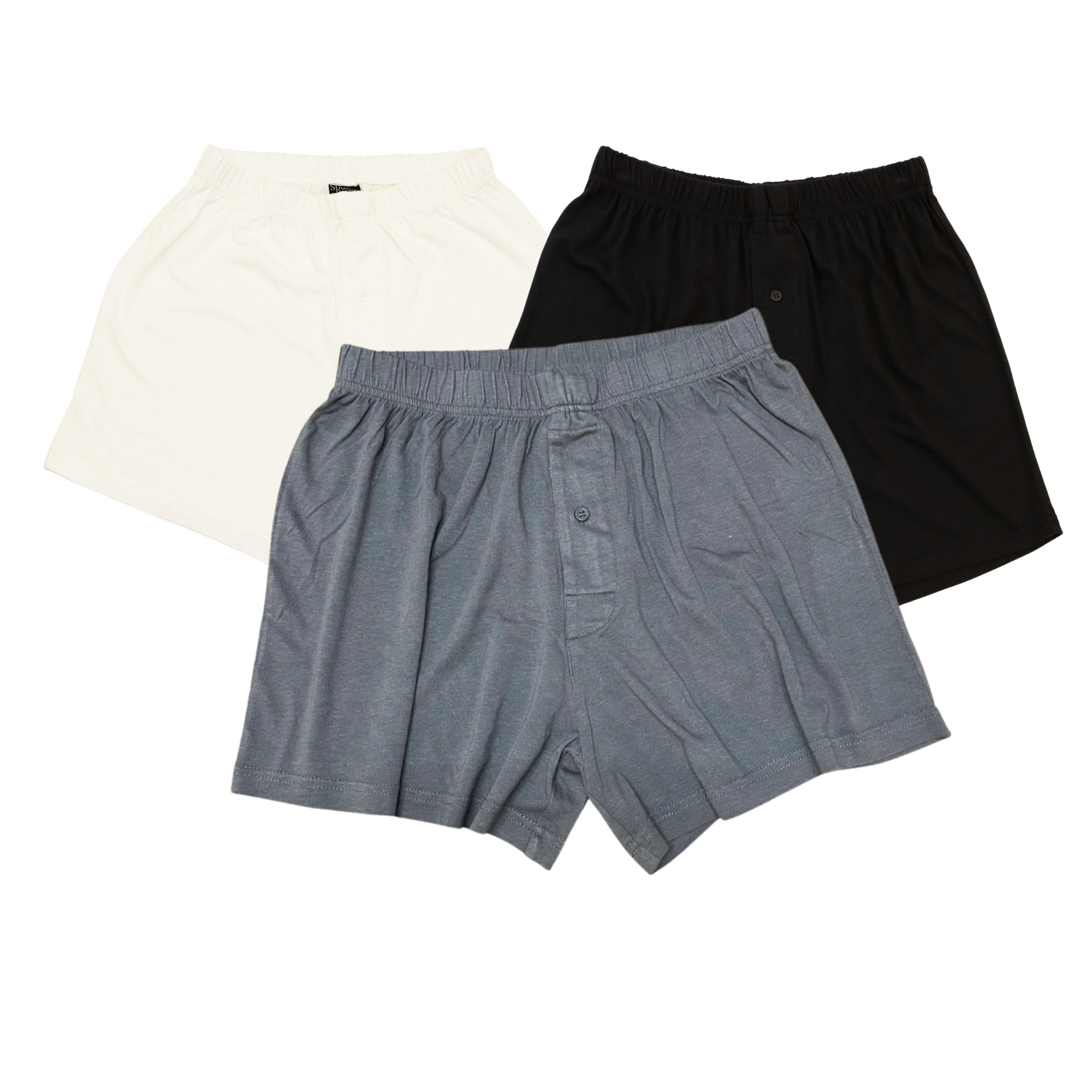 Men's Bamboo Boxer Briefs – 3-Pack Mixed