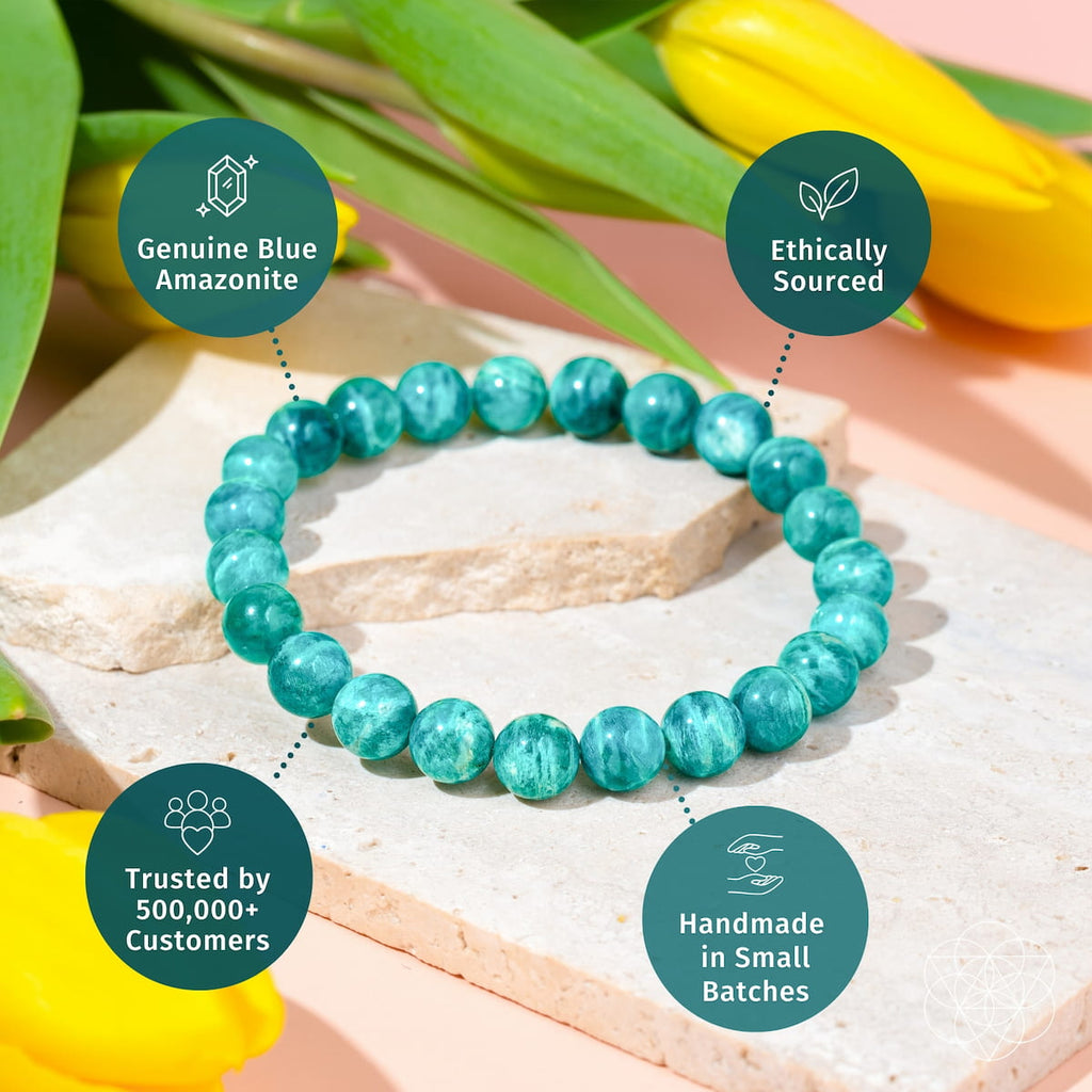 Blue Amazonite Crystal Bracelet | Haven