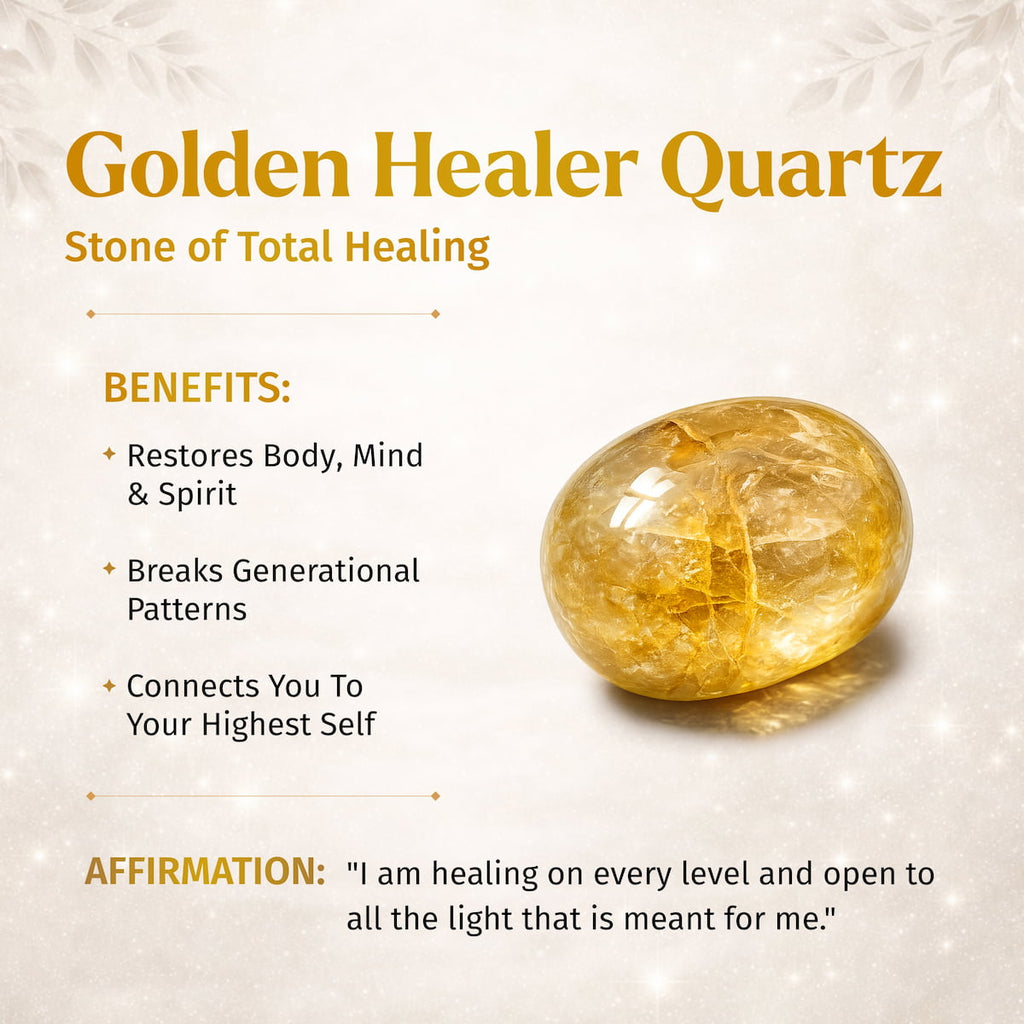 Golden Healer Quartz Crystal Bracelet