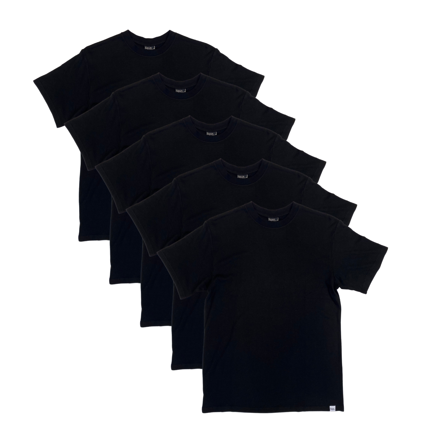 Men's Bamboo T-Shirt Black 5-Pack | Haven