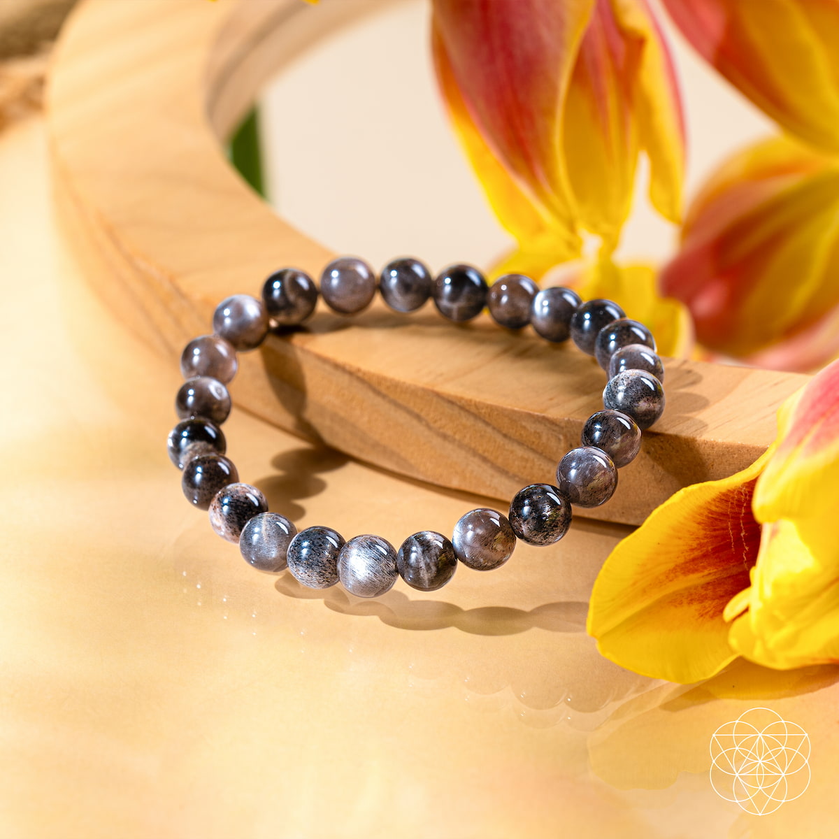 Black Moonstone Crystal Bracelet | Haven