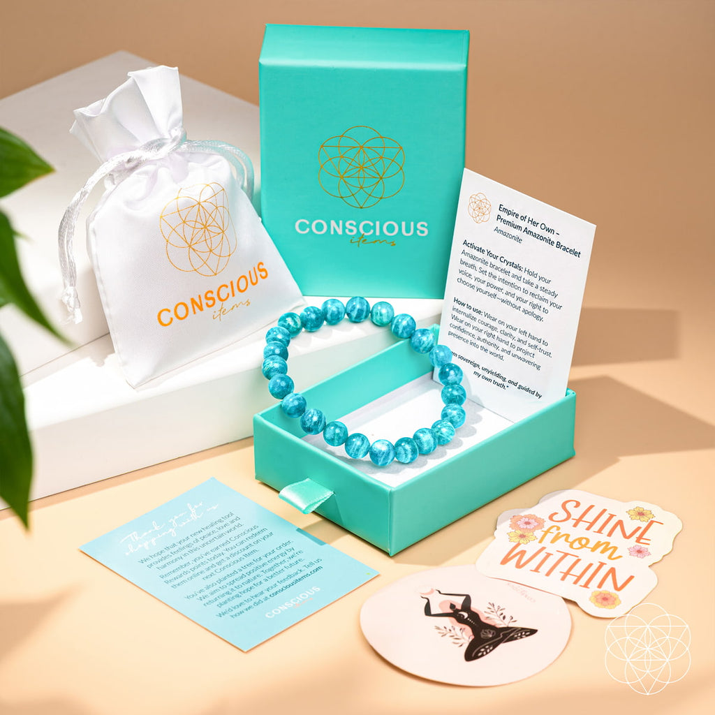 Blue Amazonite Crystal Bracelet | Haven