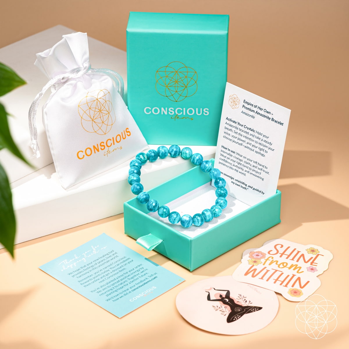 Blue Amazonite Crystal Bracelet | Haven