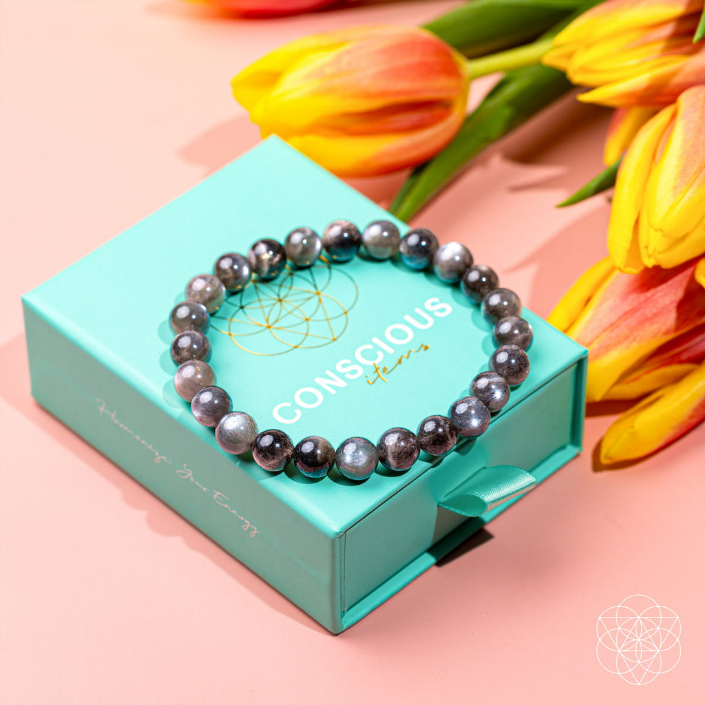 Black Moonstone Crystal Bracelet | Haven