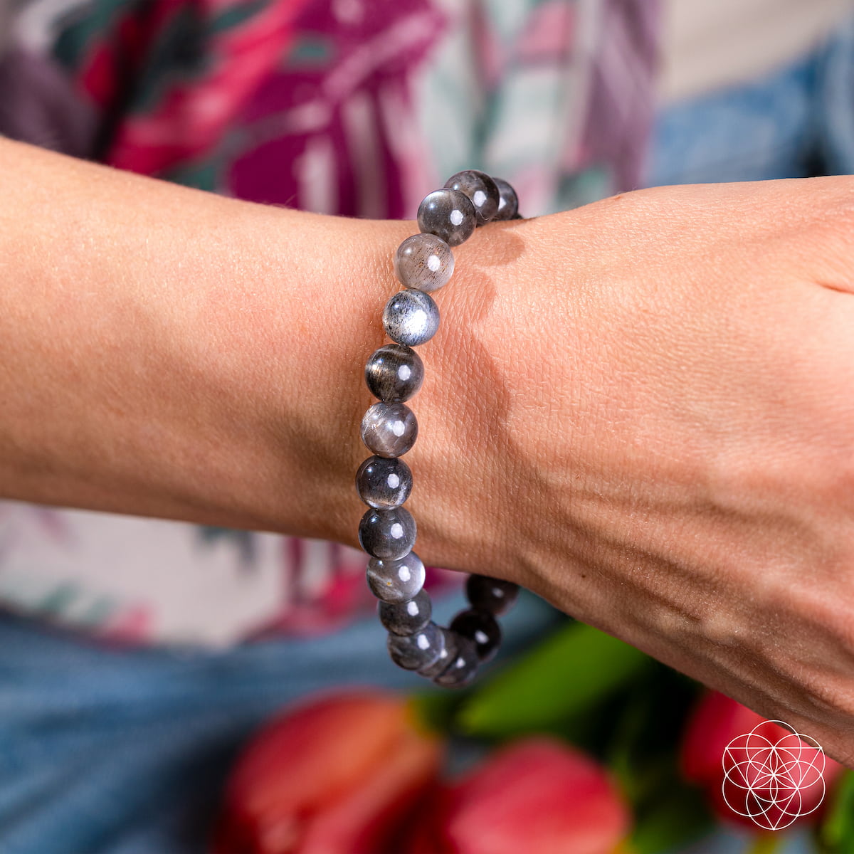 Black Moonstone Crystal Bracelet | Haven