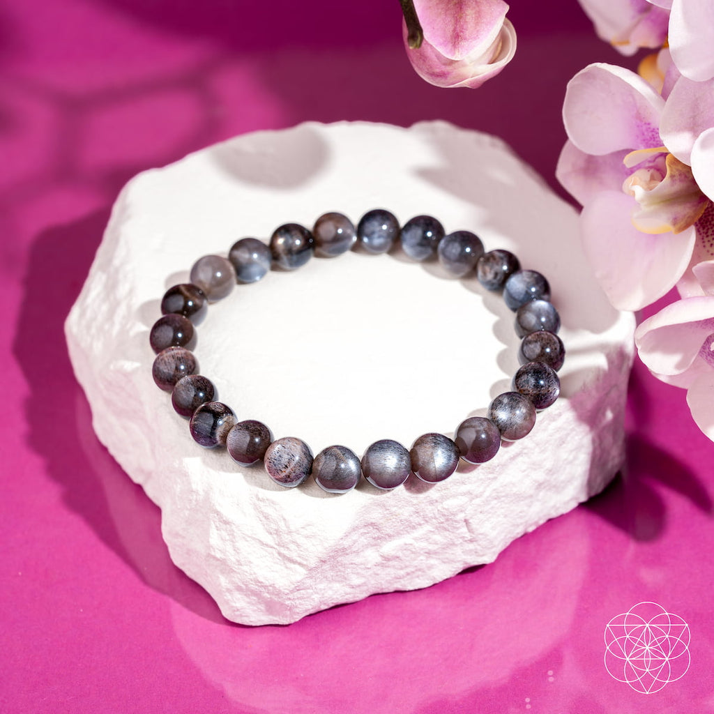 Black Moonstone Crystal Bracelet | Haven