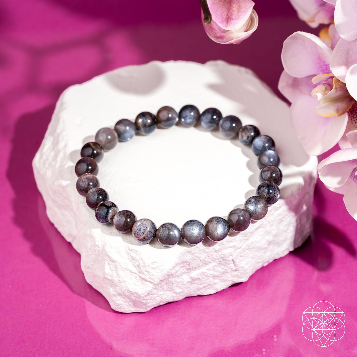 Black Moonstone Crystal Bracelet | Haven
