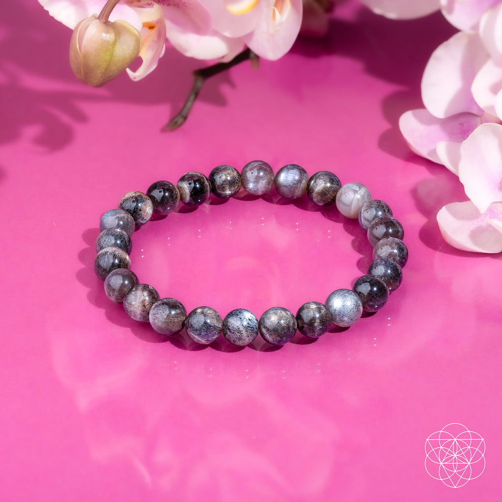 Black Moonstone Crystal Bracelet | Haven