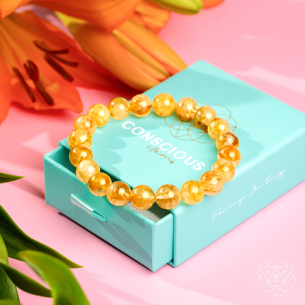 Golden Healer Quartz Crystal Bracelet