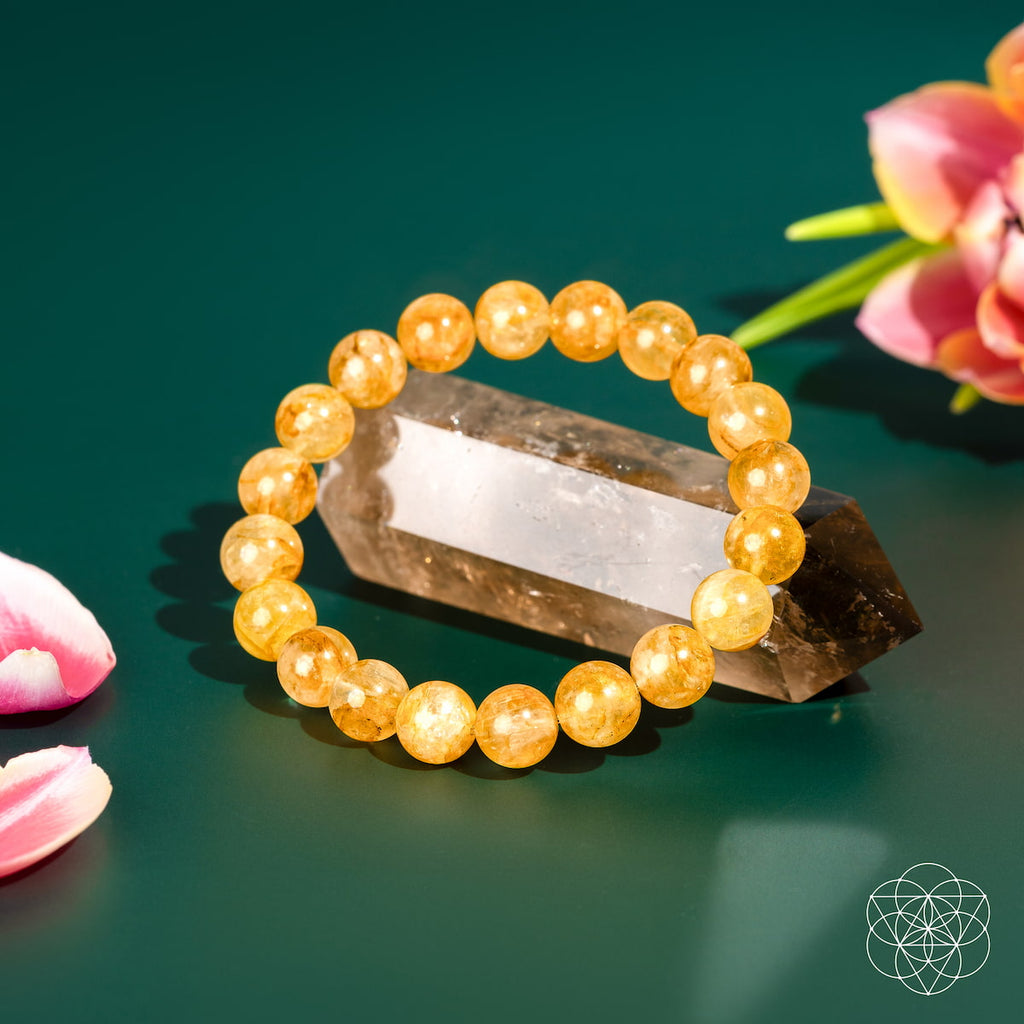 Golden Healer Quartz Crystal Bracelet