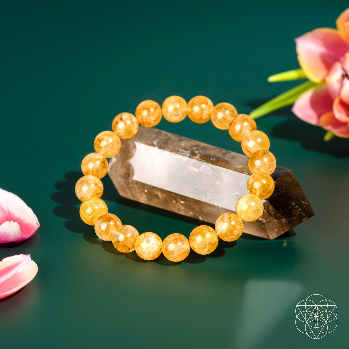 Golden Healer Quartz Crystal Bracelet