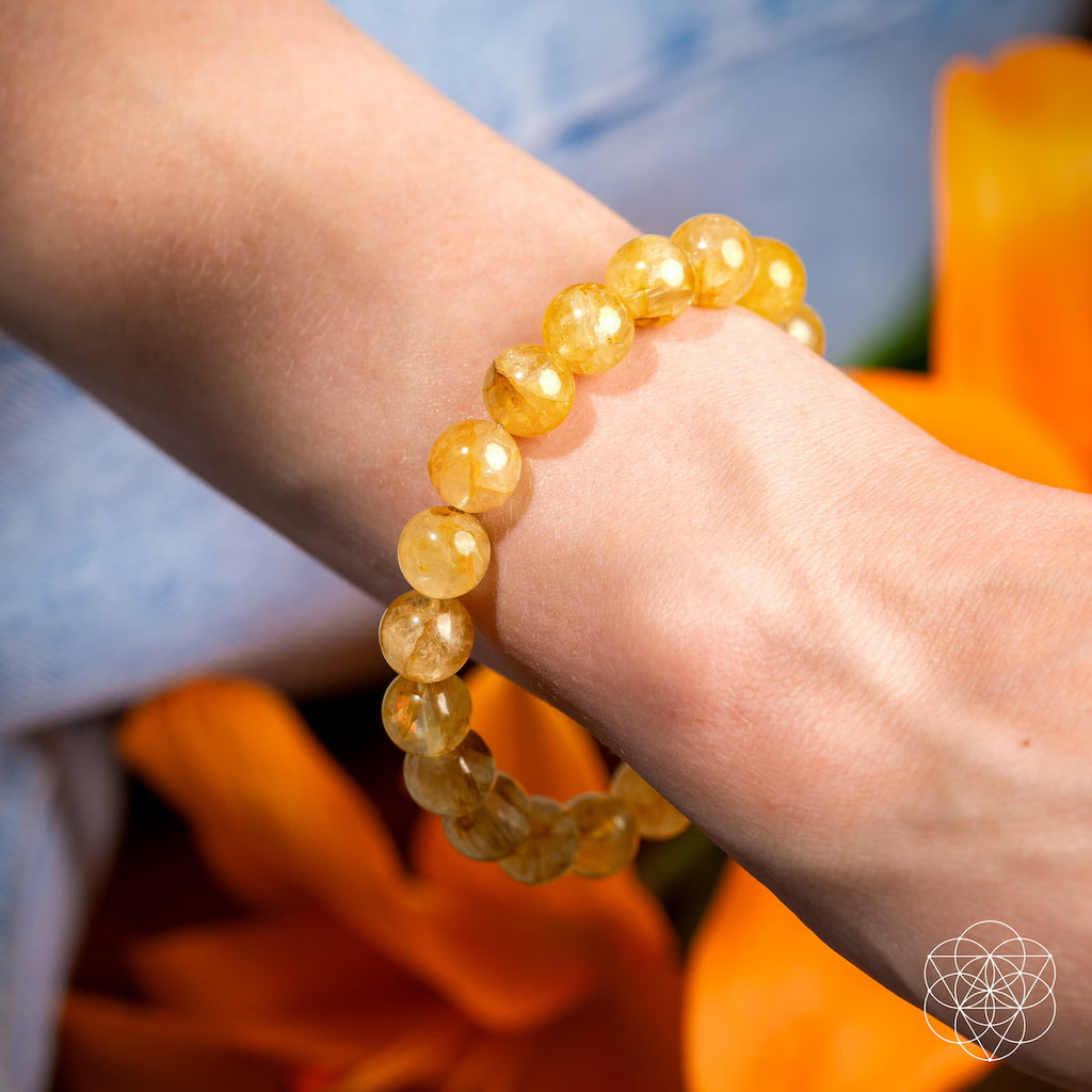 Golden Healer Quartz Crystal Bracelet