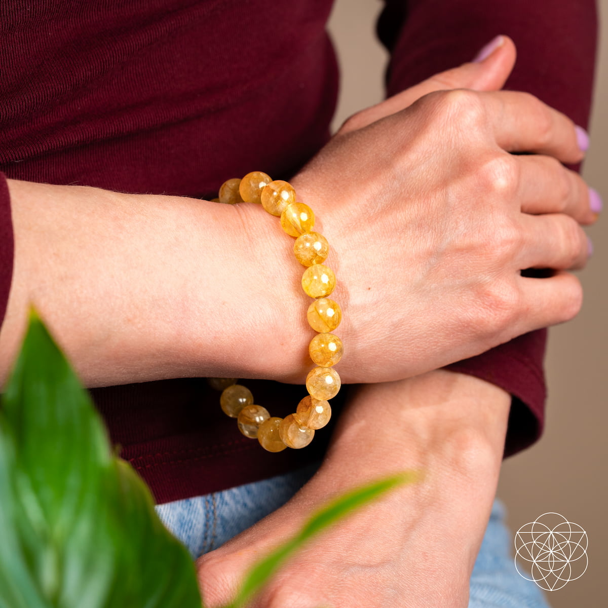 Golden Healer Quartz Crystal Bracelet