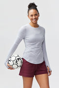 Foudy Women's Long Sleeve Workout Top