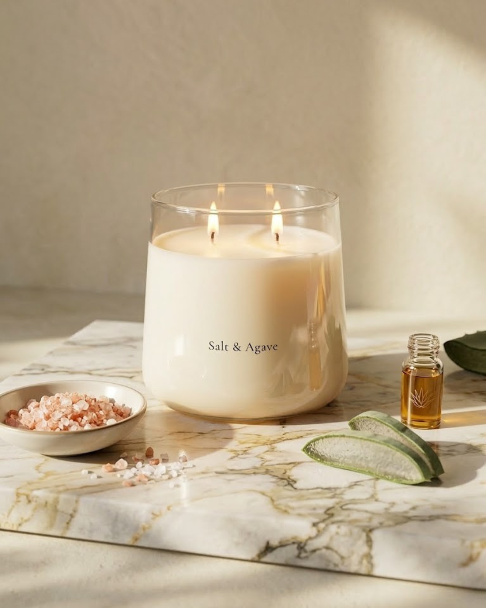 Salt & Agave Scented Candle | Haven