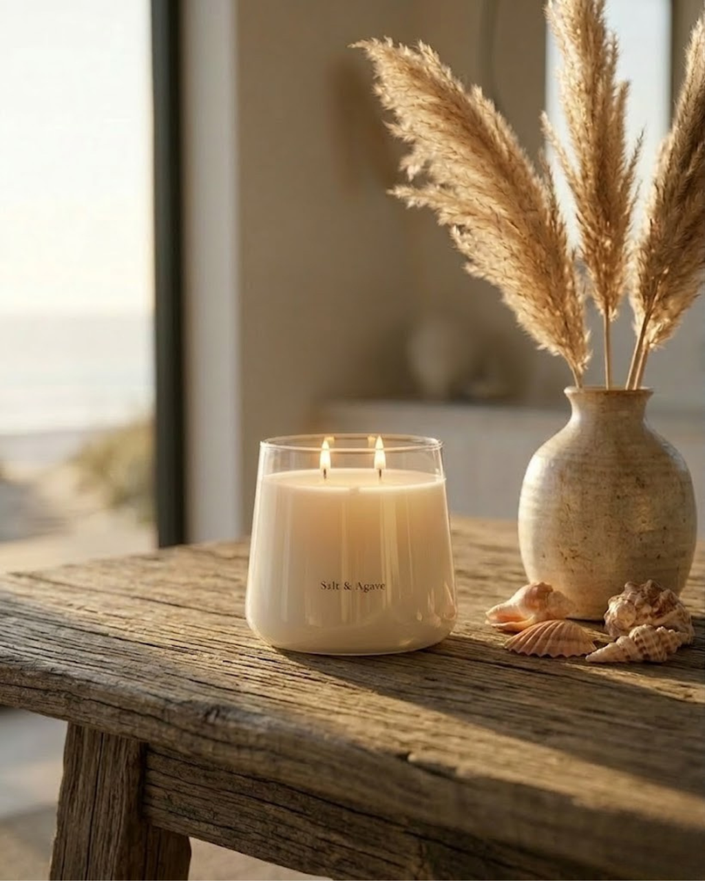 Salt & Agave Scented Candle | Haven