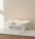 Scalloped Candle Tray – Refillable Wax Vessel