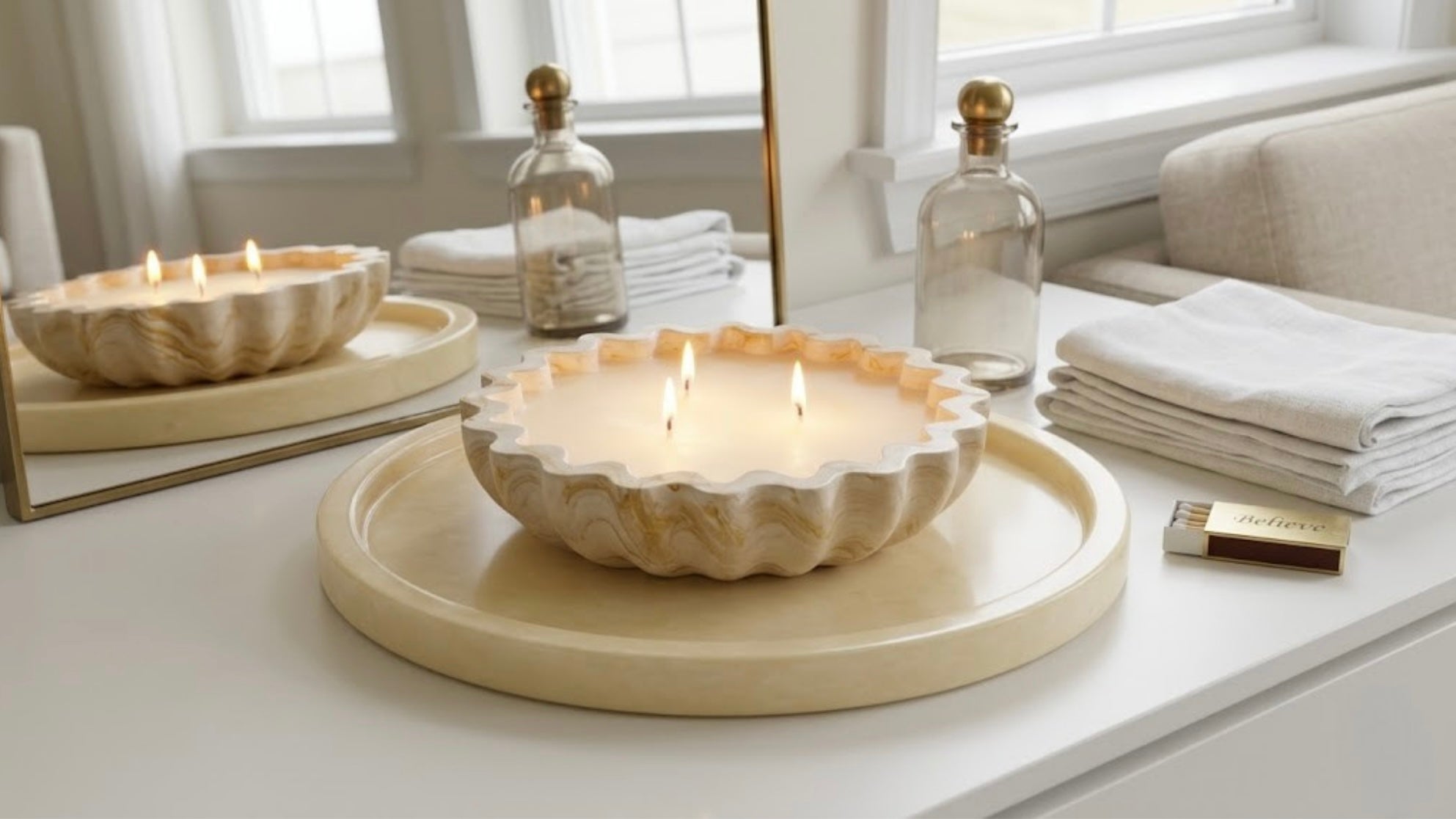 Fluted Candle Bowl | Haven