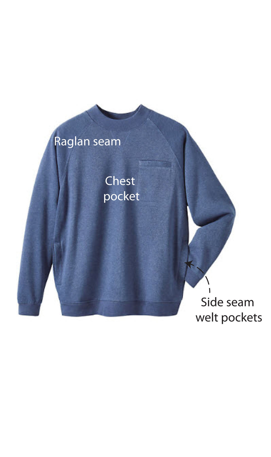 Men's 3-Pocket Fleece Sweatshirt | Haven