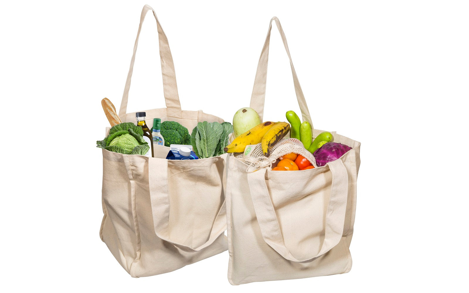 Canvas Grocery Tote Bags | Haven