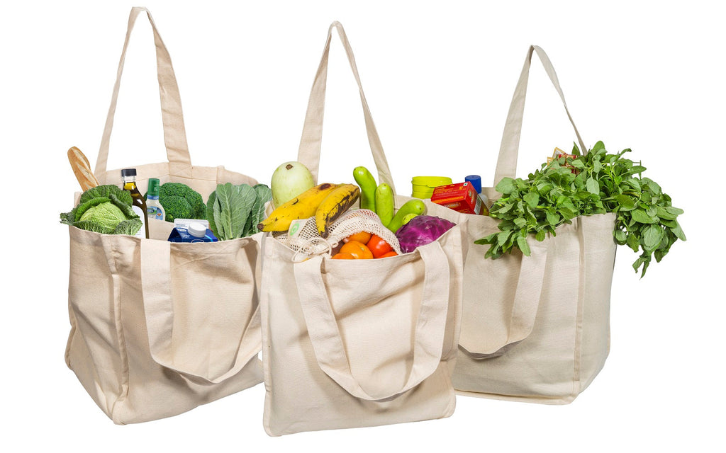 Canvas Grocery Tote Bags | Haven