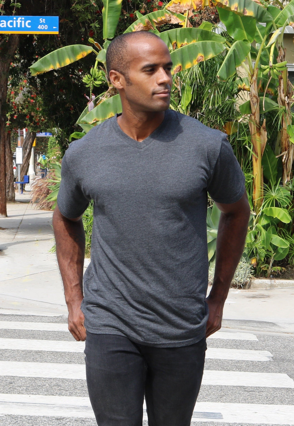 Men's Bamboo Viscose V-Neck T-Shirt | Haven