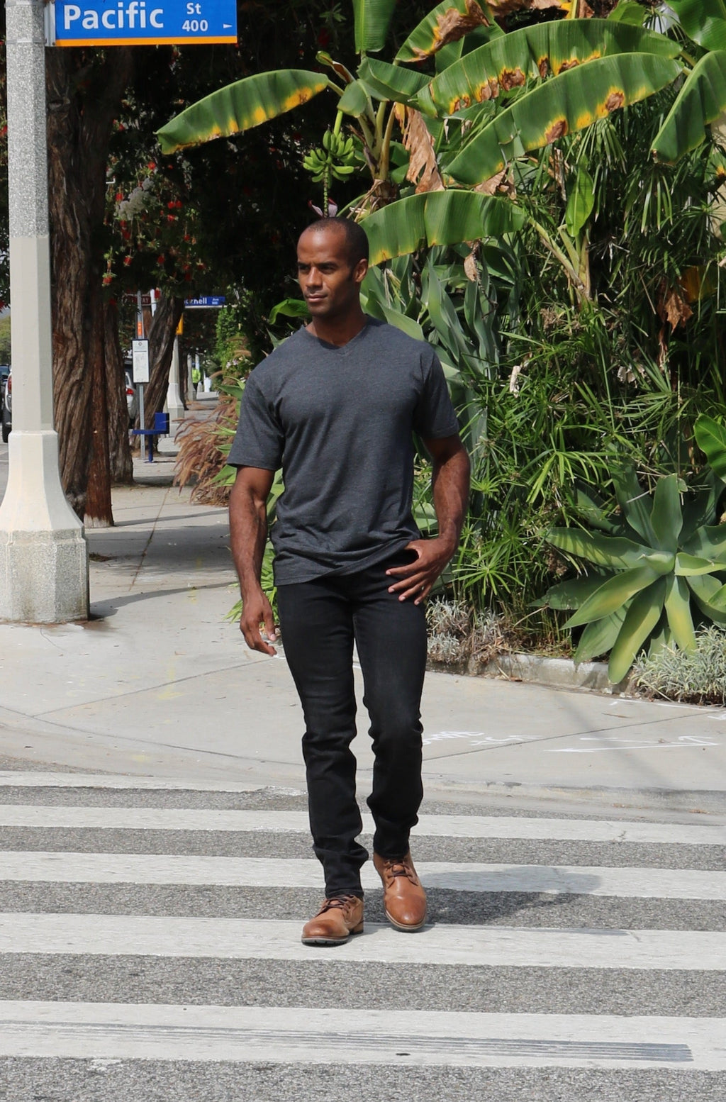 Men's Bamboo Viscose V-Neck T-Shirt | Haven