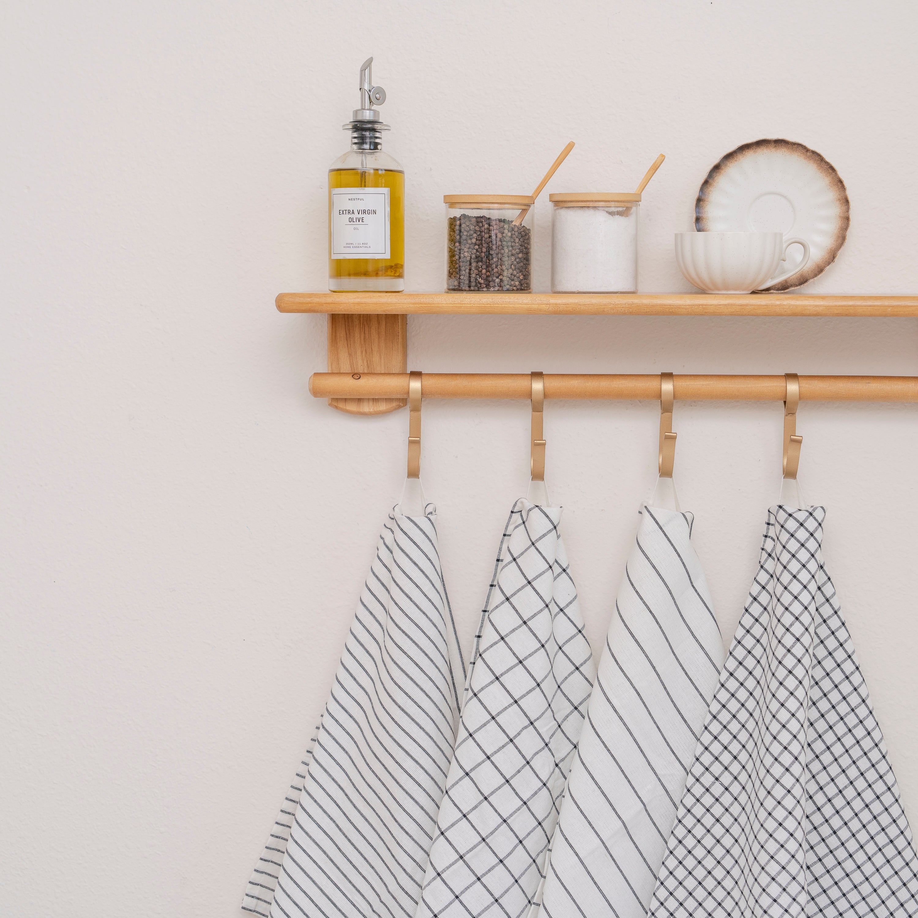 Stripe & Check Kitchen Towel Set | Haven