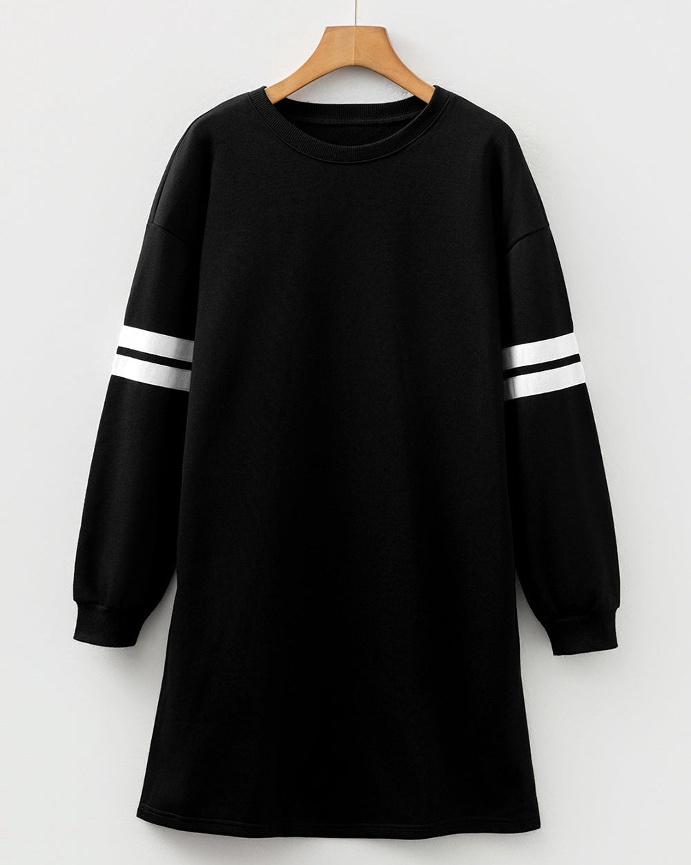 Varsity Sweater Dress Black | Haven