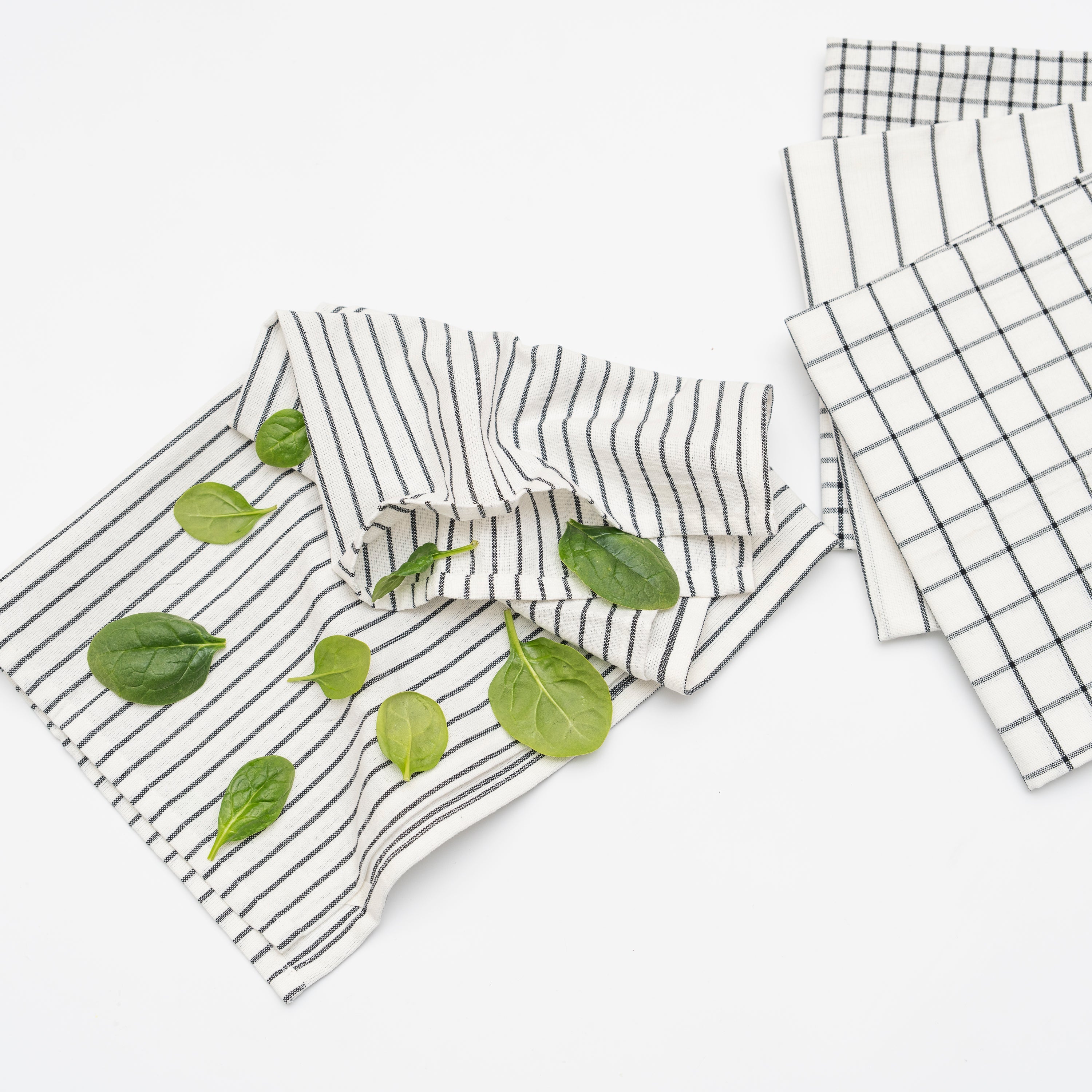 Stripe & Check Kitchen Towel Set | Haven