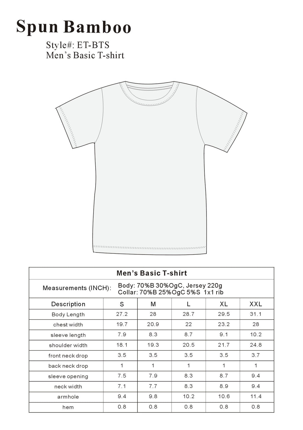 Men's Bamboo Classic Cut T-Shirt | Haven