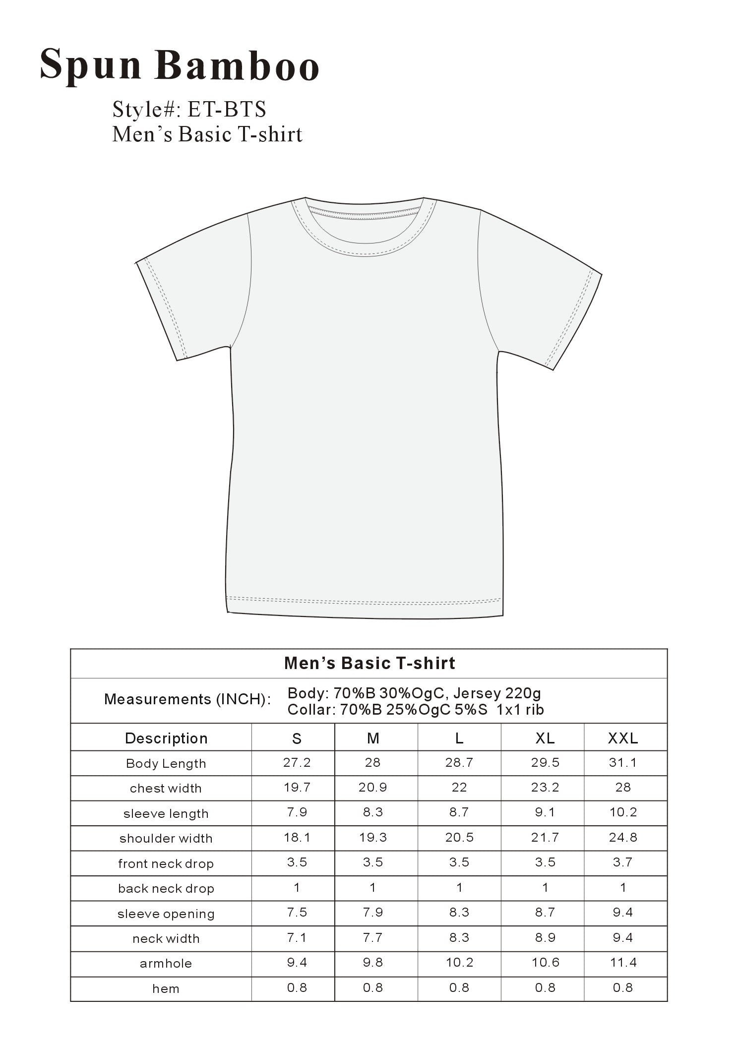 Men's Bamboo Classic Cut T-Shirt | Haven